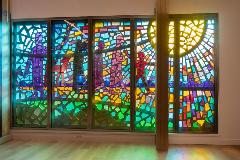 Glas-in-beton herplaats in Ommoord (Henk Snaterse)