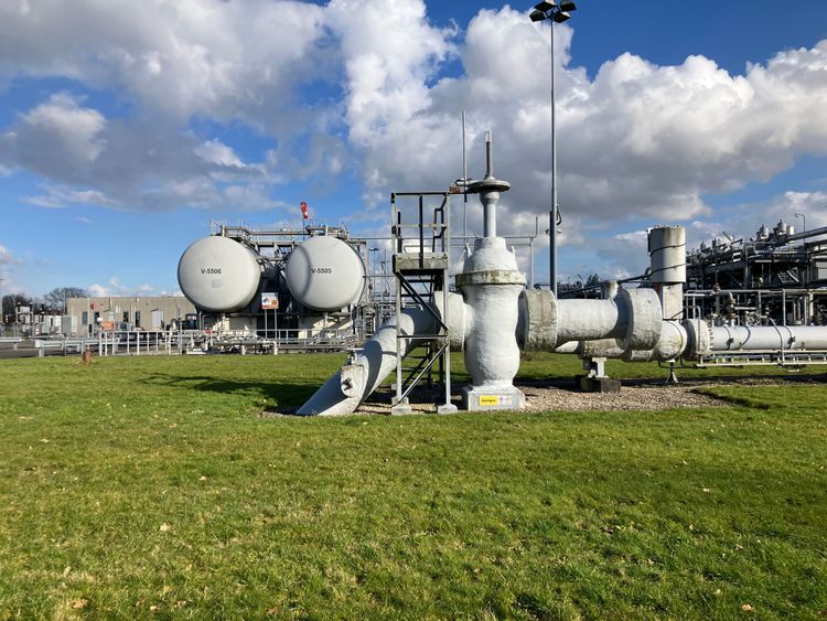 Gaswinningsinstallatie bij Scheemda